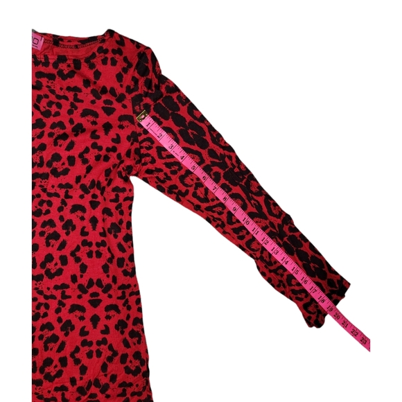 Red Animal Print Mini Dress From Boohoo - Picture 6 of 7